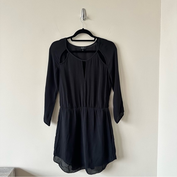 Babaton-100% Silk Cut Out Top Midi Dress (Size:Small) - Picture 1 of 9